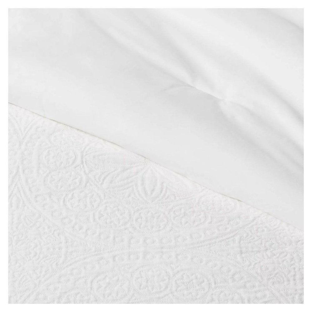 NEW Matelasse Medallion F/Q Comforter Set - Picture 4 of 8